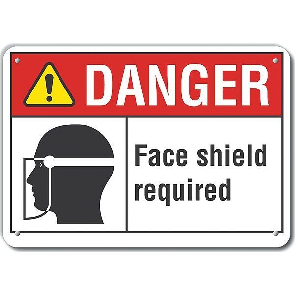 Reflalum Danger Face Shield, 10