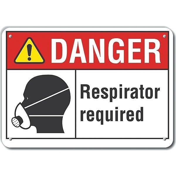 Alum Danger Respirator Required, 10