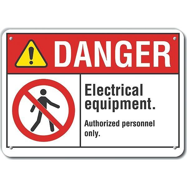 Decal, Danger Electrical, Plastic, 10x7