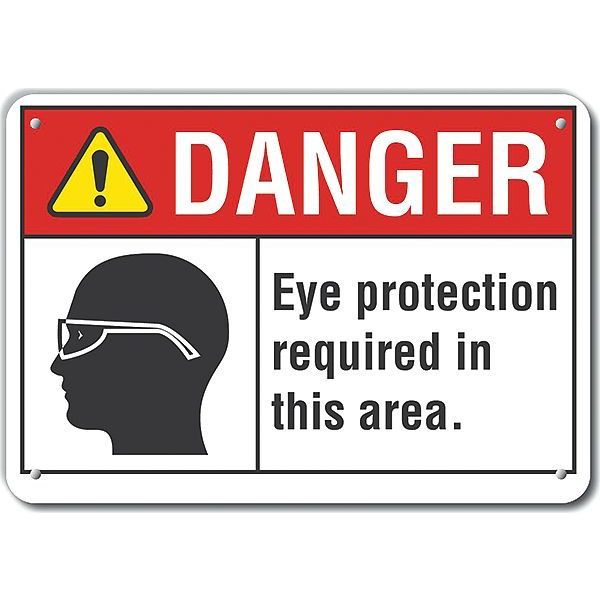Alum Danger Eye Protection, 10