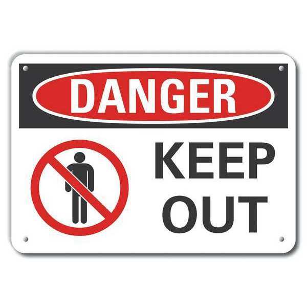 Alum Danger Keep Out, 10