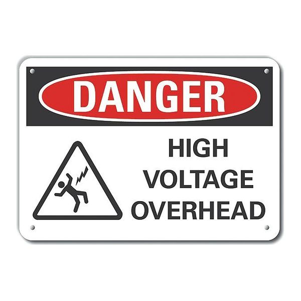 Decal, Danger High Voltage, Plastic, 14x10