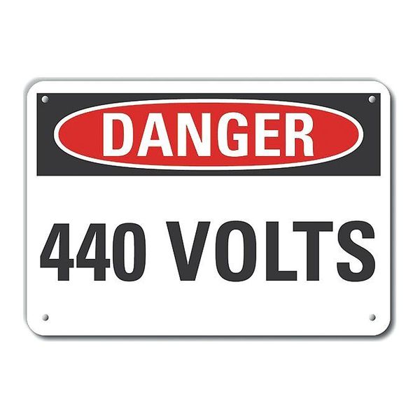 Refl Alum Danger 440 Volts, 14