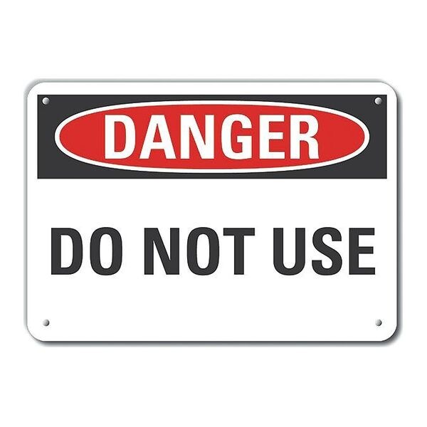 Refl Alum Danger Do Not Use, 14