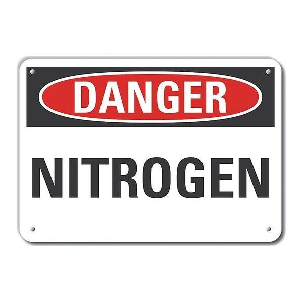 Danger Sign, 10 in H, 14 in W, Horizontal Rectangle, English, LCU4-0321-NA_14X10