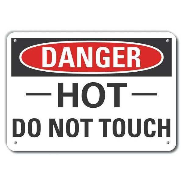Refl Alum Danger Hot Donottouch, 10