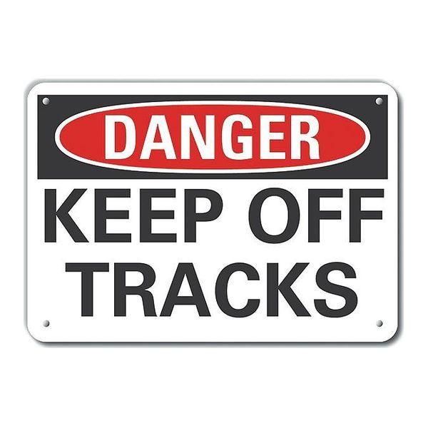Refl Alum Danger Keep Off, 10