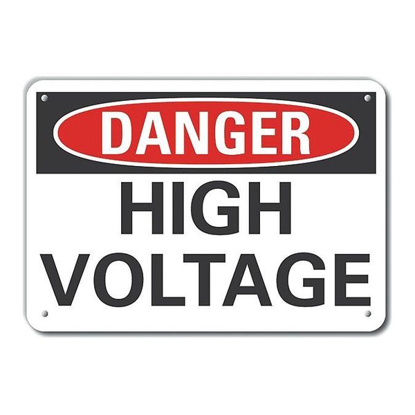 Decal, Danger High Voltage, Plastic, 14x10
