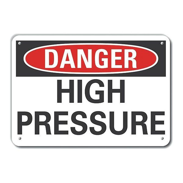 Refl Alum Danger High Pressure, 14