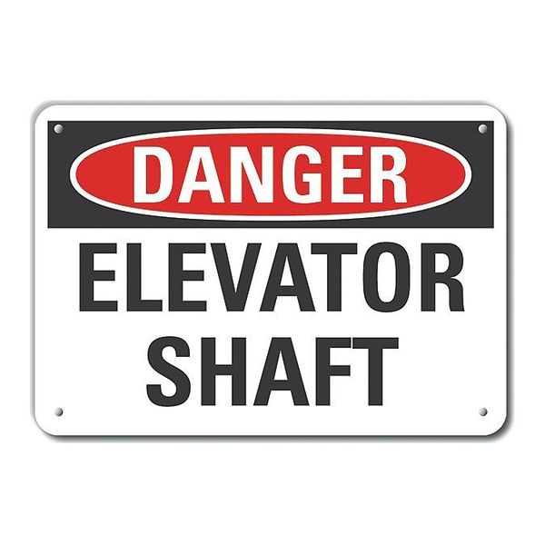 Decal, Danger Elevator Shaft, 14x10