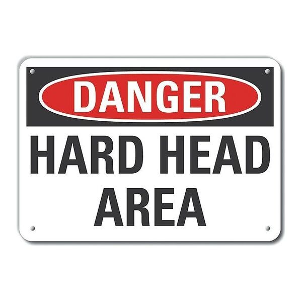 Refl Alum Danger Hard Head Area, 10