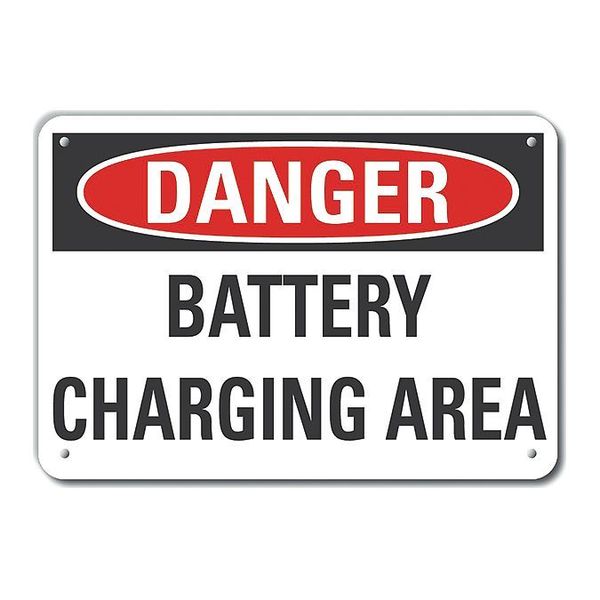 Decal, Danger Battery Charging, 10x7