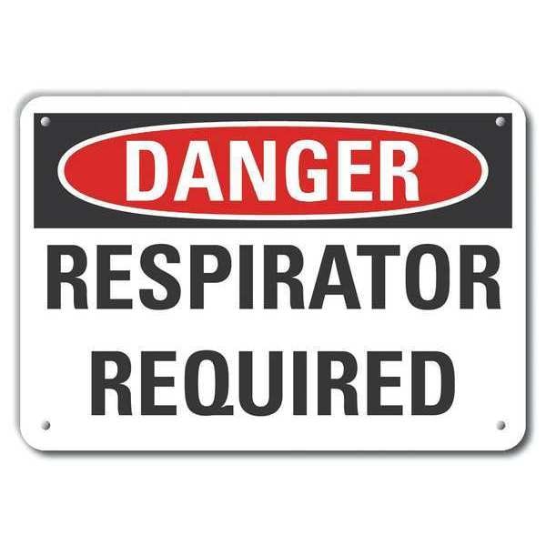 Alum Danger Respirator Required, 10