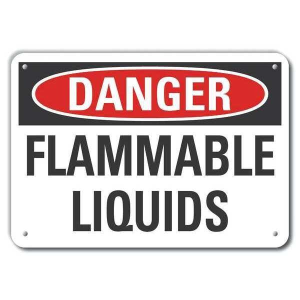 Alum Danger Flammable Liquids, 10