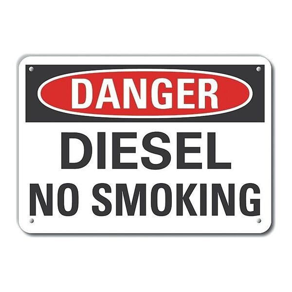 Plastic Diesel Danger Sign, 7