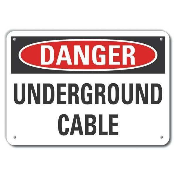 Alum Danger Underground Cable, 10
