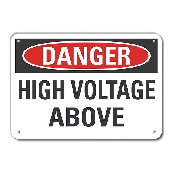 Decal, Danger High Voltage, Plastic, 14x10