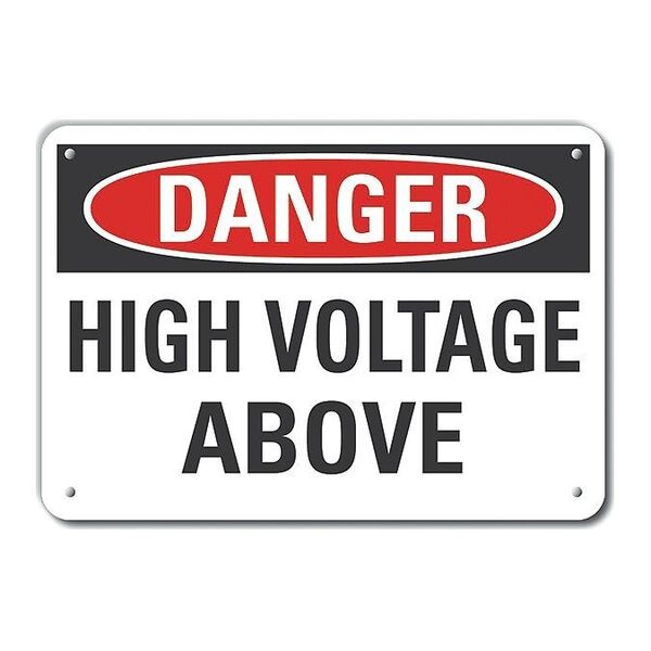 Decal, Danger High Voltage, Plastic, 10x7
