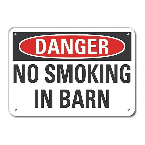 Plastic No Smoking Danger Sign, 7