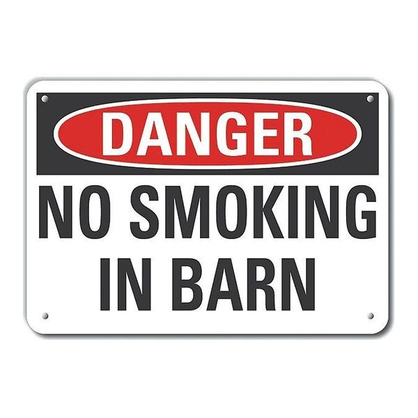 Reflective No Smoking Danger Sign, 10