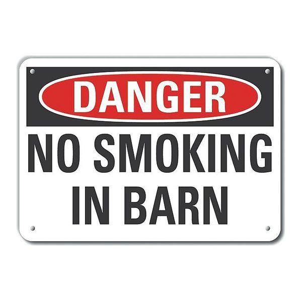 Reflective No Smoking Danger Sign, 7