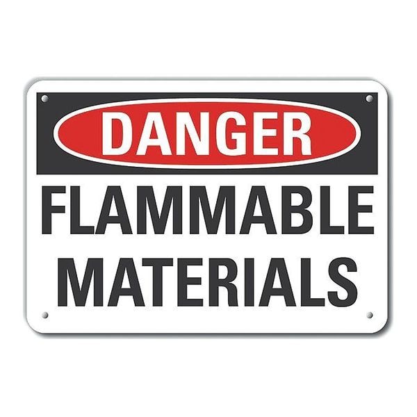Danger Sign, 10 in H, 14 in W, Horizontal Rectangle, English, LCU4-0413-NA_14X10