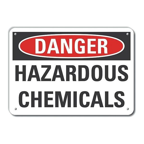 Refl Alum Danger Hazardous, 10