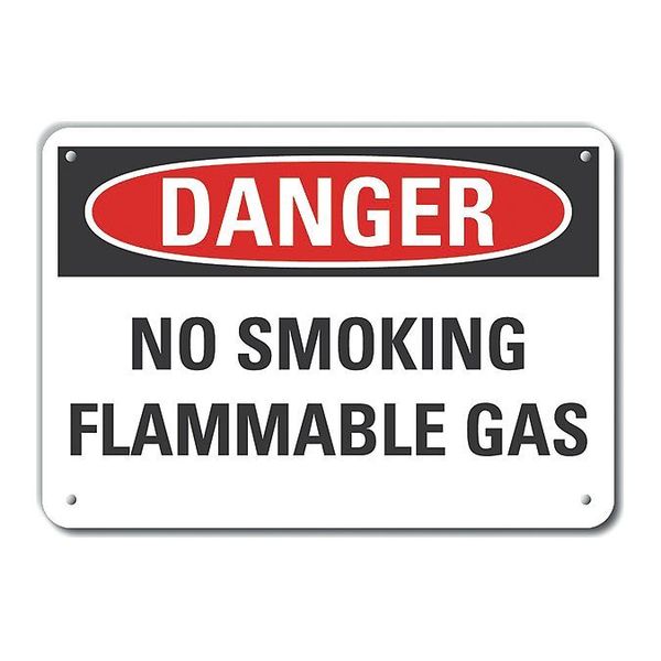 Plastic No Smoking Danger Sign, 10
