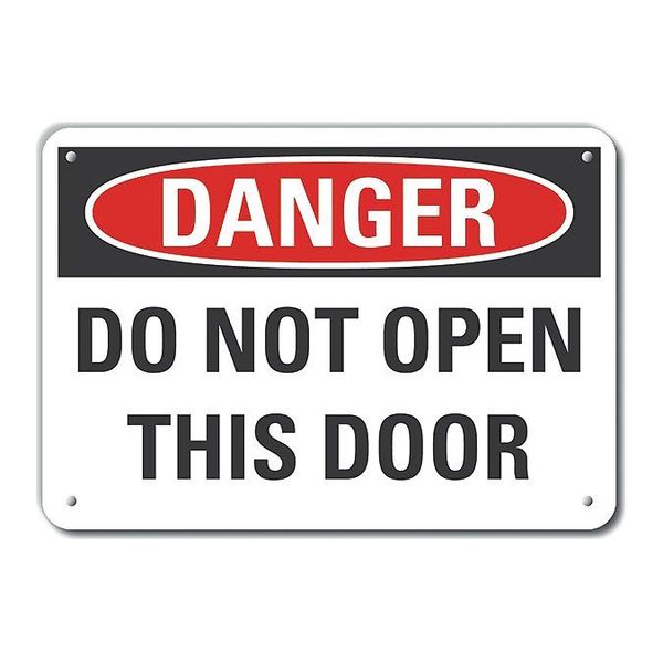 Refl Alum Danger Do Not Open, 14