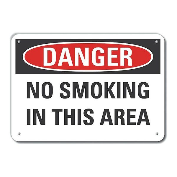 Plastic No Smoking Danger Sign, 10