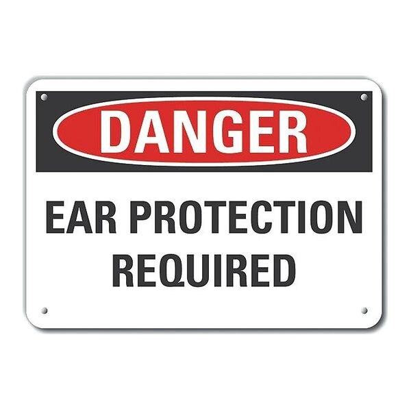 Decal, Danger Ear Protection, 14x10