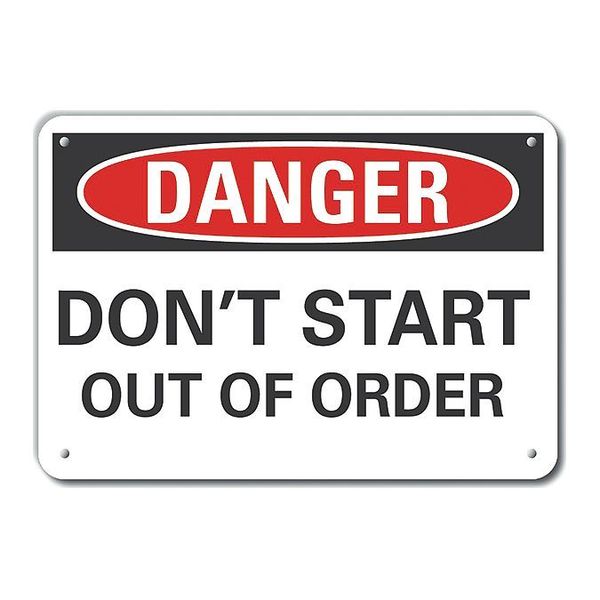 Decal, Danger Dont Start Out, 10x7