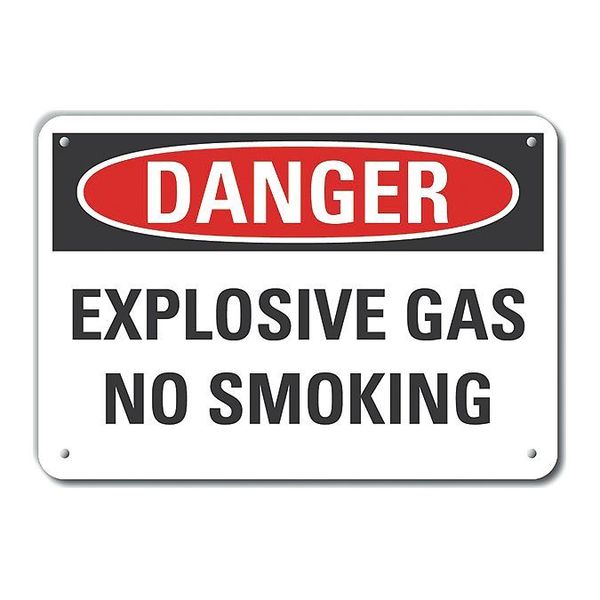 Aluminum No Smoking Danger Sign, 7