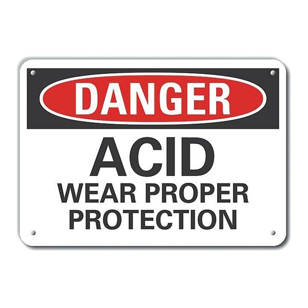 Refl Alum Danger Acid Wear, 14