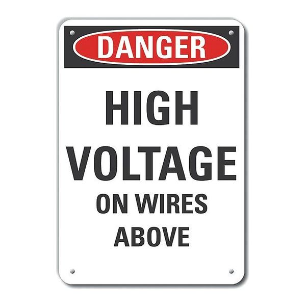 Decal, Danger High Voltage, Plastic, 14x10