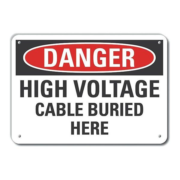 Decal, Danger High Voltage, Plastic, 10x7