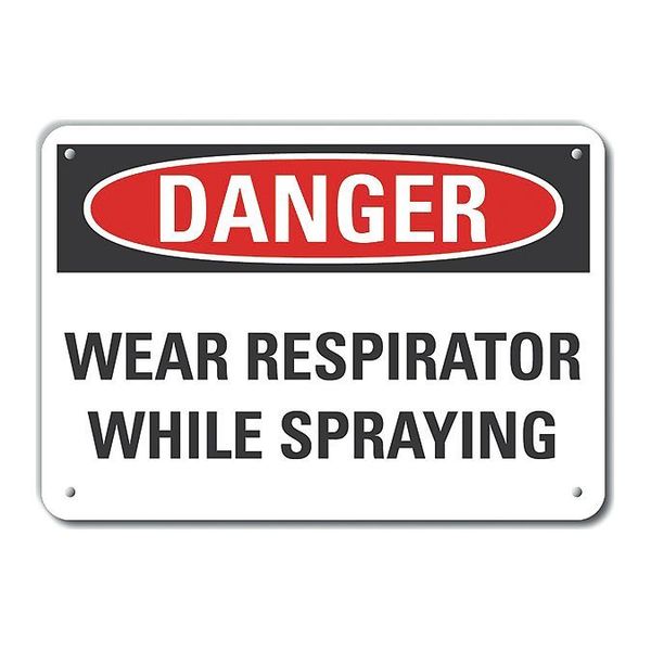 Decal, Danger Wear Respirator, 14x10
