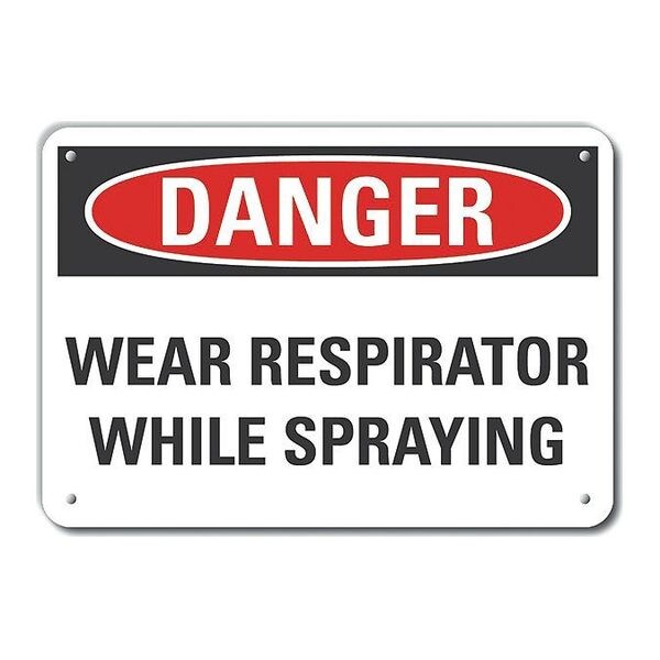 Decal, Danger Wear Respirator, 10x7