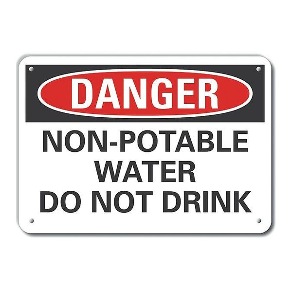 Alum Danger Non-Potable Water, 14