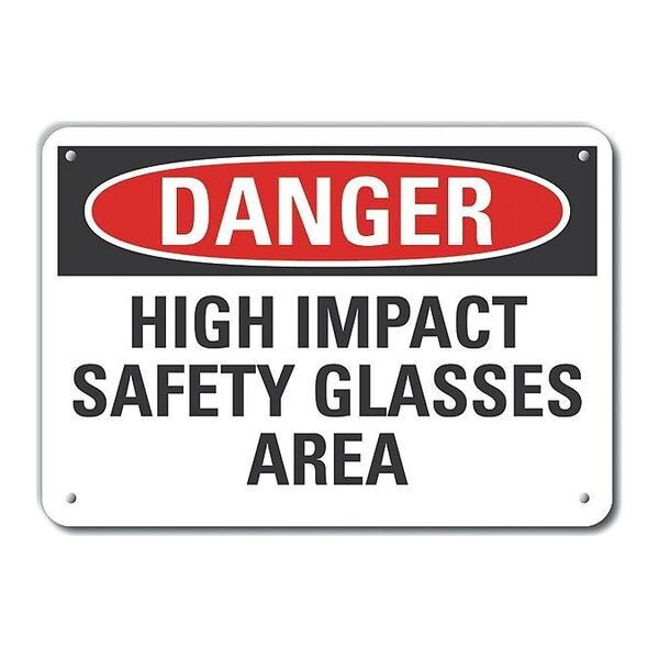 Refl Alum Danger High Impact, 10