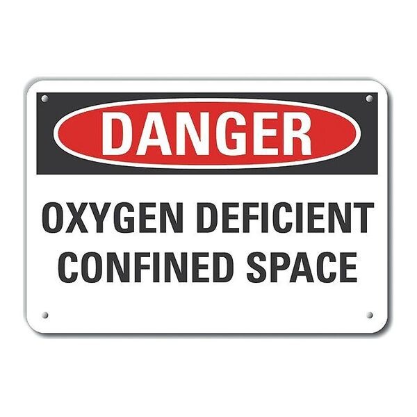Refl Alum Danger Oxygen, 14