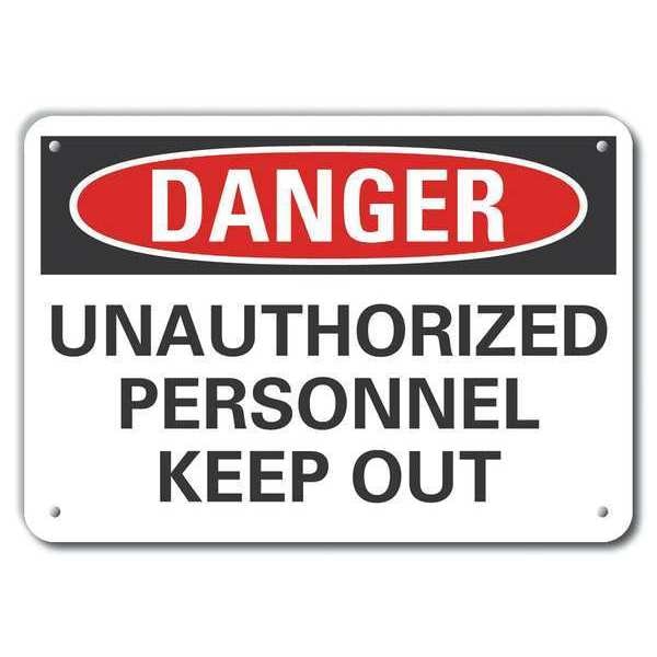 Alum Danger Keep Out, 10