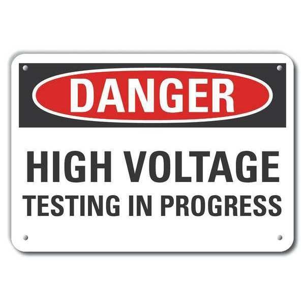 Decal, Danger High Voltage, Plastic, 14x10