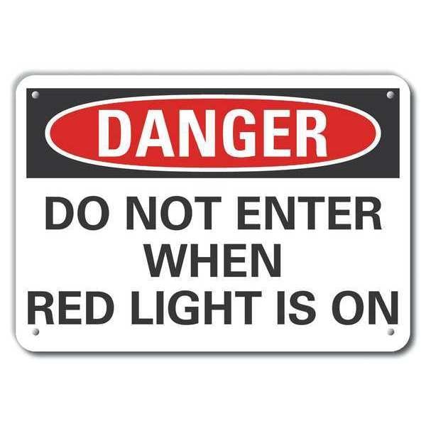 Decal, Danger Do Not Enter, Plastic, 10x7