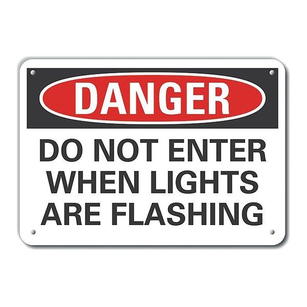 Decal, Danger Do Not Enter, Plastic, 14x10