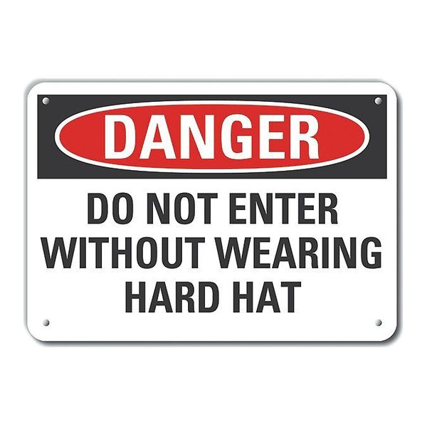 Decal, Danger Do Not Enter, Plastic, 14x10
