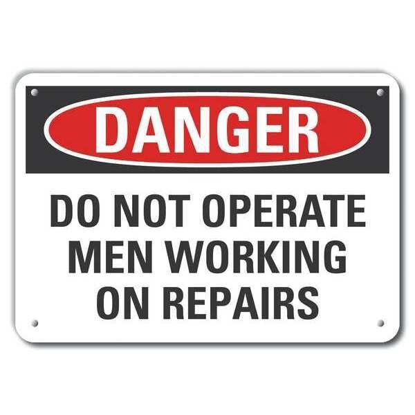 Decal, Danger Do Not Operate, 14x10