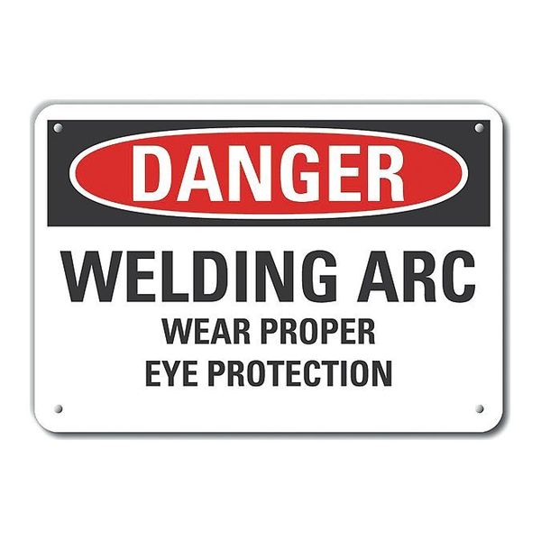 Alum Danger Welding Arc Wear, 10