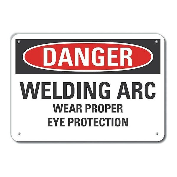 Refl Alum Danger Welding Arc, 14