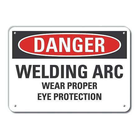 Refl Alum Danger Welding Arc, 10